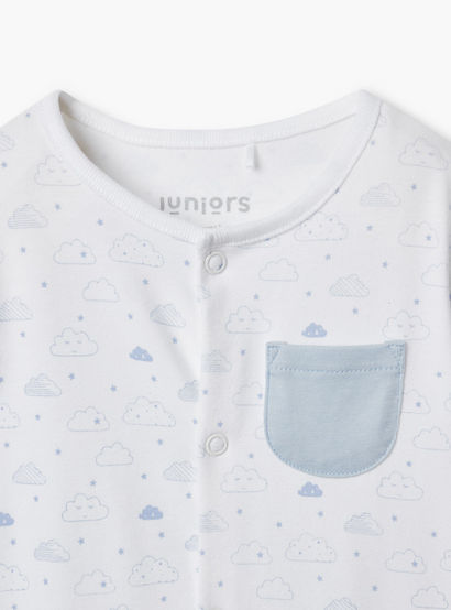Juniors Assorted Sleepsuit with Long Sleeves and Pocket - Set of 2-baby-boys-clothing-nightwear-sleepsuits-image-4