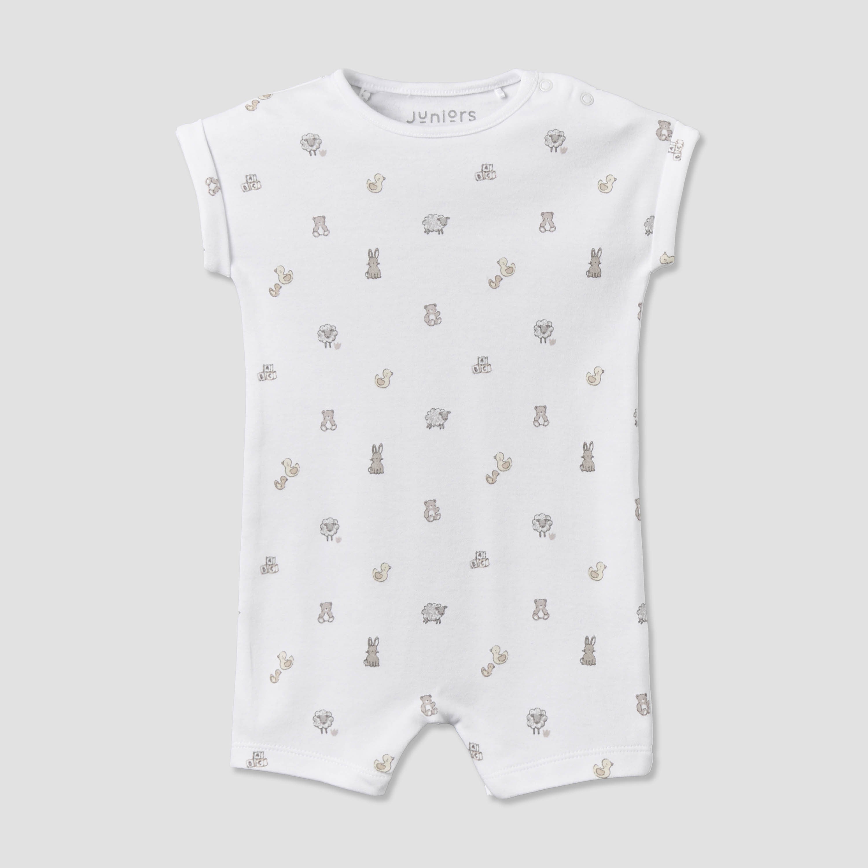 Pack of 2 Juniors Crew Neck Short Sleeves Romper with Assorted Design