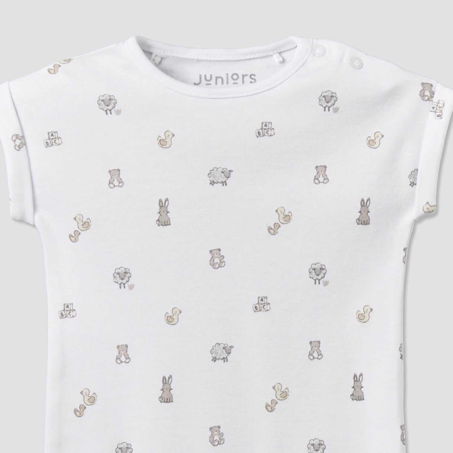 Pack of 2 Juniors Crew Neck Short Sleeves Romper with Assorted Design