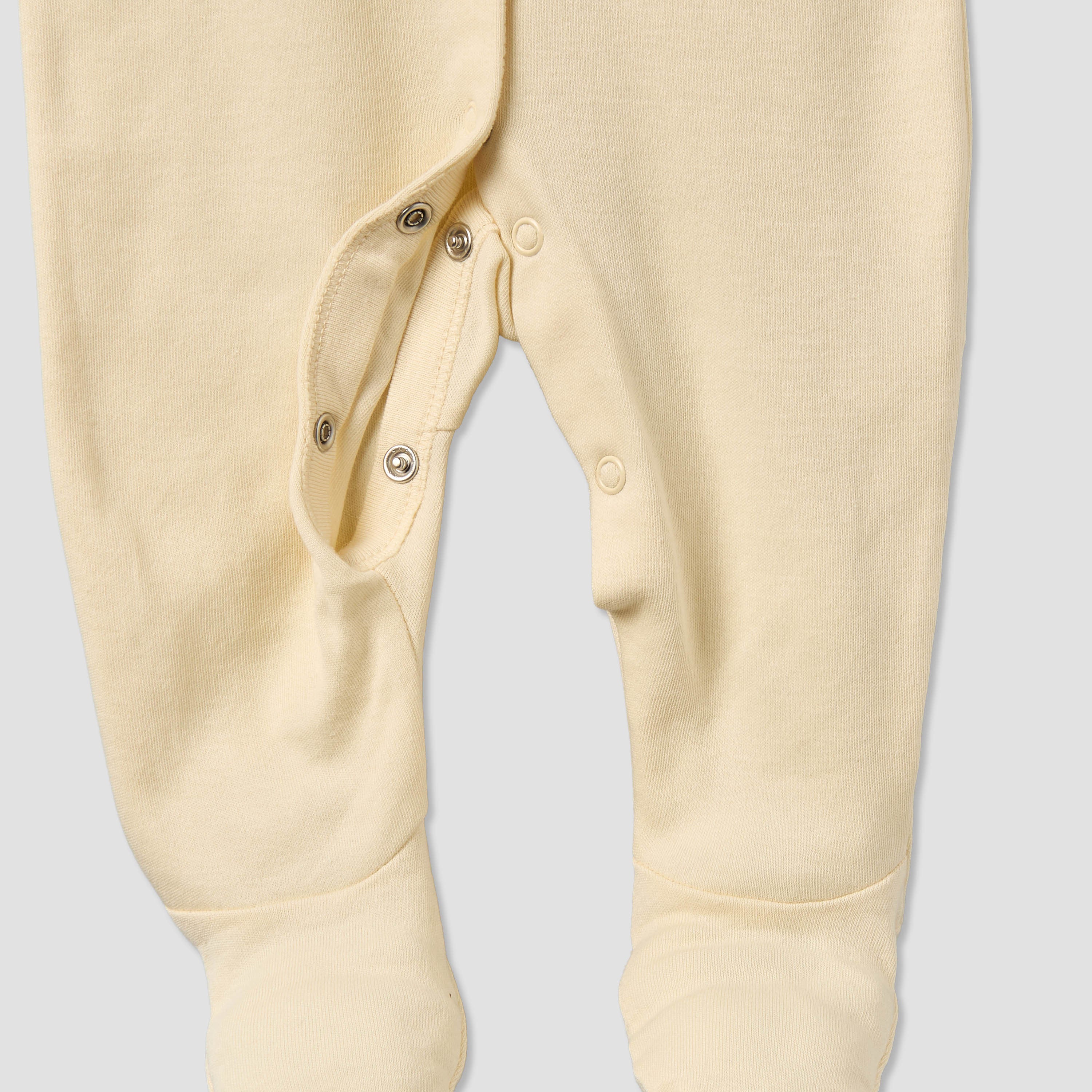 Pack of 2 Juniors Cotton Round Neck Long Sleeves Sleepsuit with Snap Button Closure