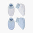 Juniors Printed Booties - Set of 2 - Blue / 0-6 mths