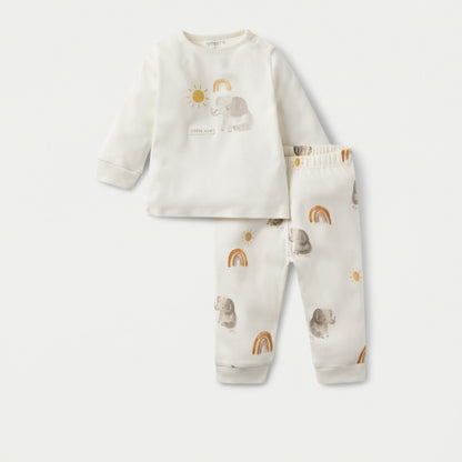 Juniors Elephant Print T-shirt and Pyjama Set