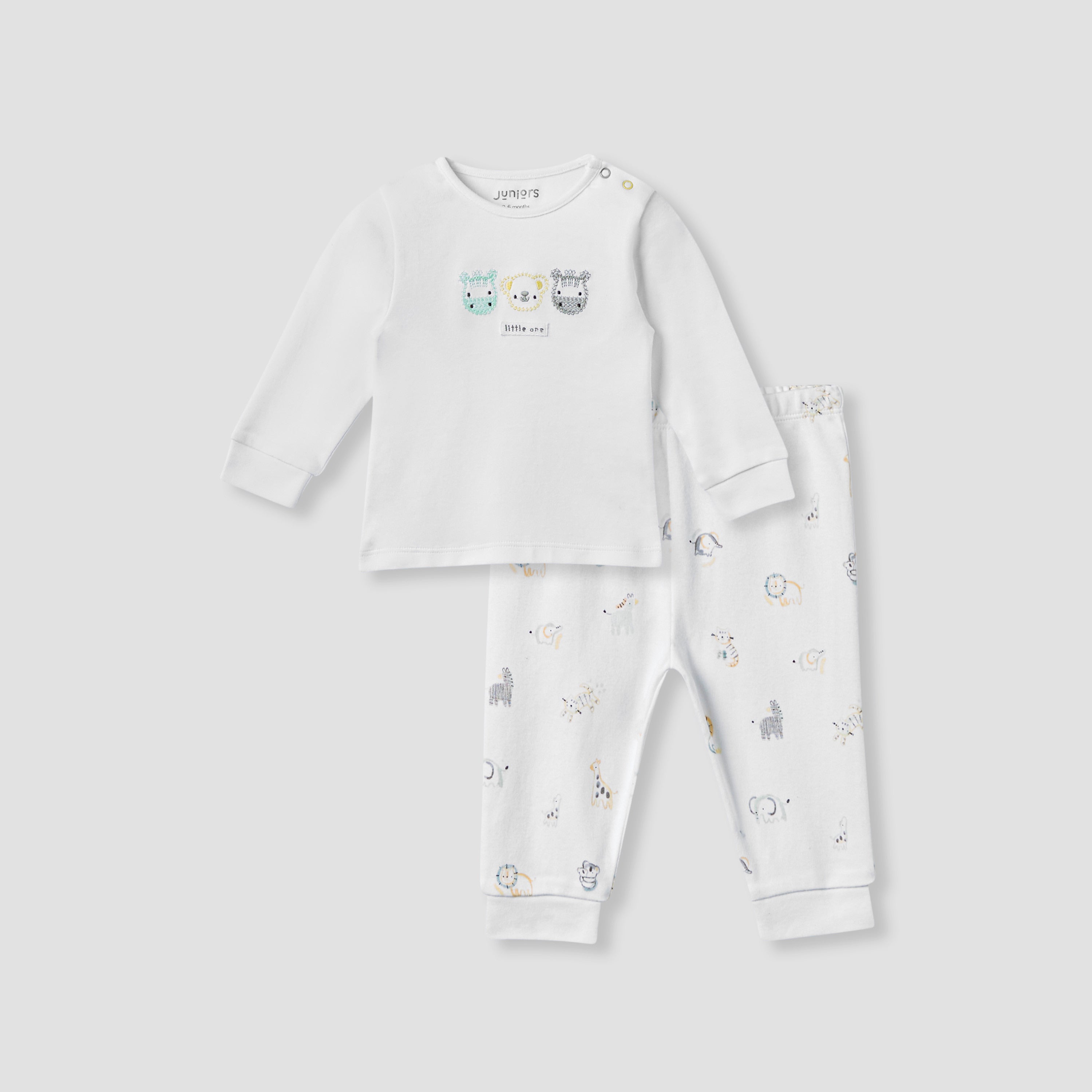 Juniors Animal Print T-shirt and Pyjama Set
