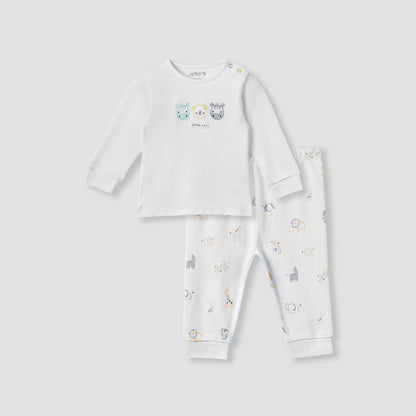 Juniors Animal Print T-shirt and Pyjama Set