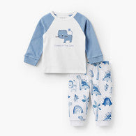 Juniors Cotton Round Neck Long Sleeves Pyjama Set with Print-undefined-image-1