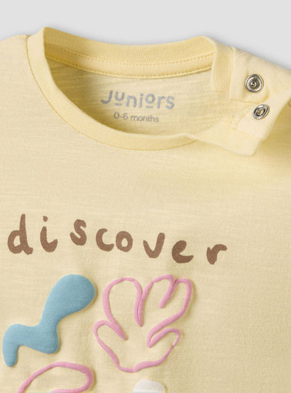 Juniors Cotton Round Neck Short Sleeves Pyjama Set with Stripes-baby-girls-clothing-nightwear-pyjamasets-image-7