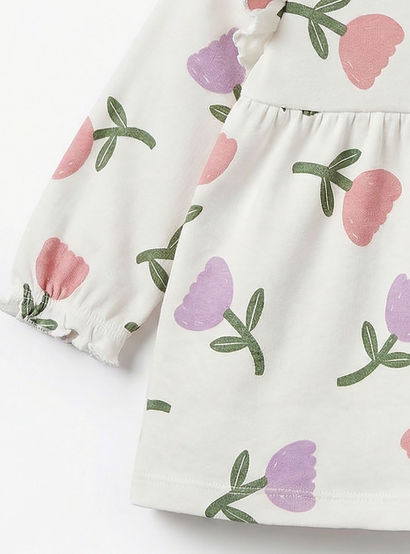Juniors Cotton Peter Pan Collar Long Sleeves Pyjama Set with Floral Print-baby-girls-clothing-nightwear-pyjamasets-image-6