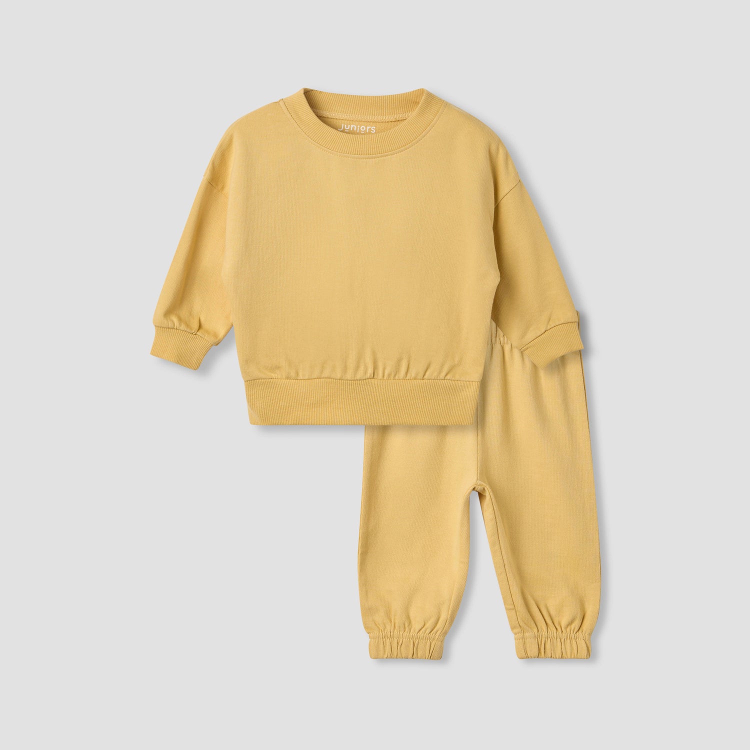 Juniors Solid Long Sleeve Sweatshirt and Pyjama Set