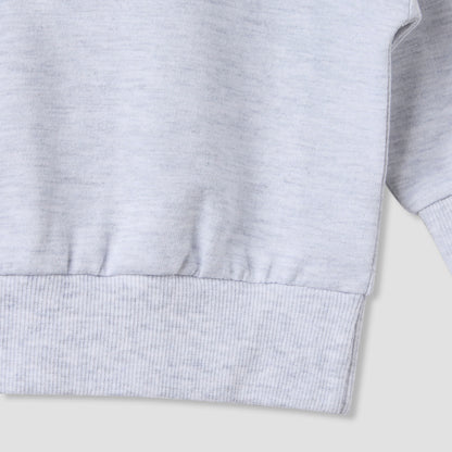 Juniors Solid Long Sleeve Sweatshirt and Pyjama Set