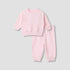 Juniors Pyjama Set - Cotton - Long Sleeves - Crew Neck - Pink / 12-18 mths