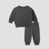 Juniors Pyjama Set - Cotton - Long Sleeves - Crew Neck - Black / 12-18 mths