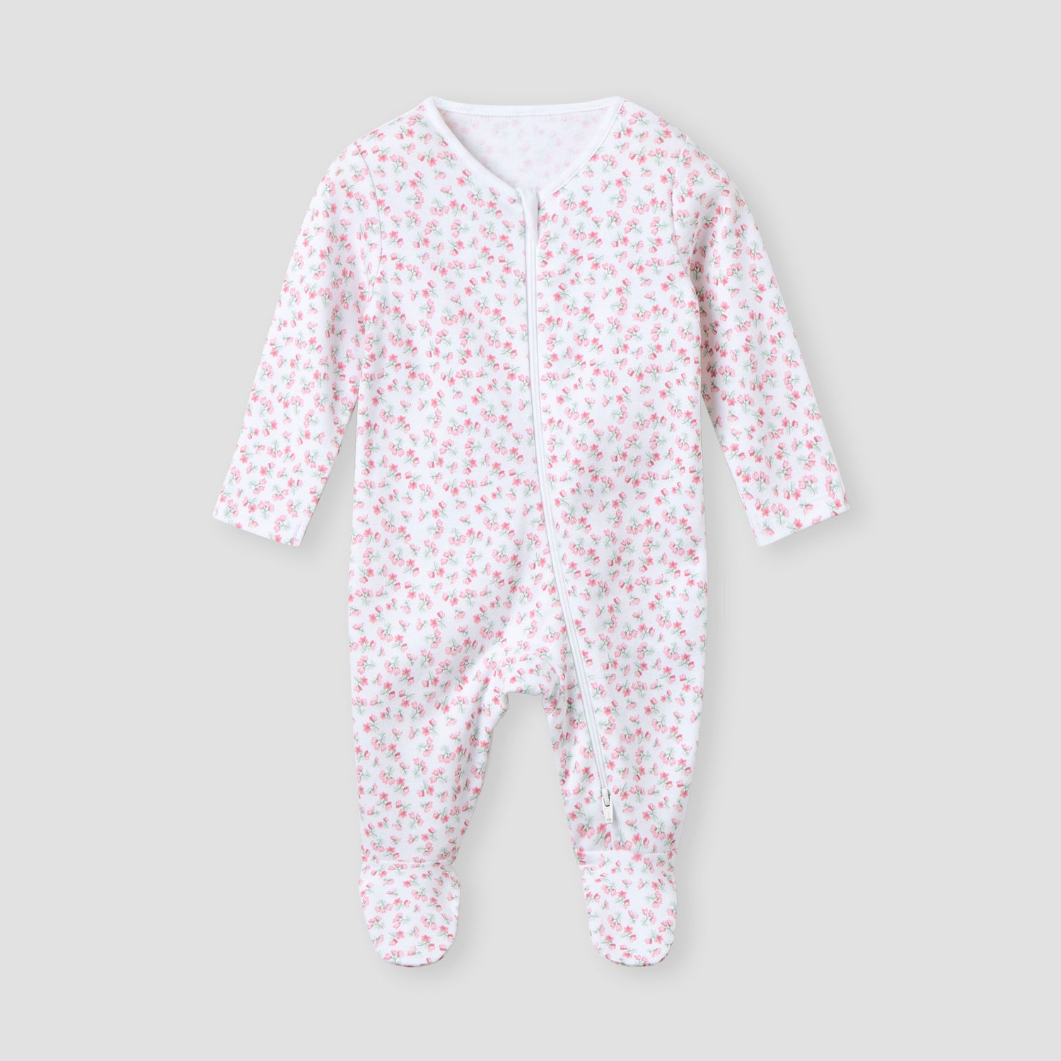 Juniors Printed Sleepsuit with Long Sleeves and Zip Closure - Set of 3