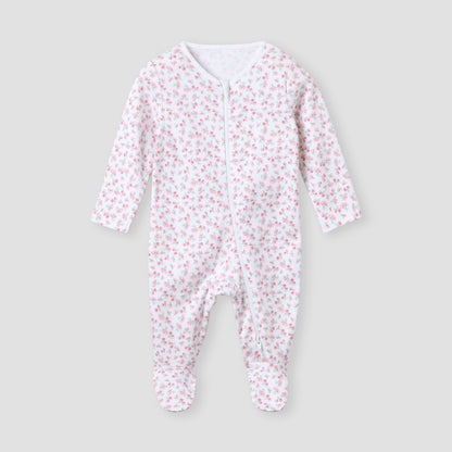 Juniors Printed Sleepsuit with Long Sleeves and Zip Closure - Set of 3