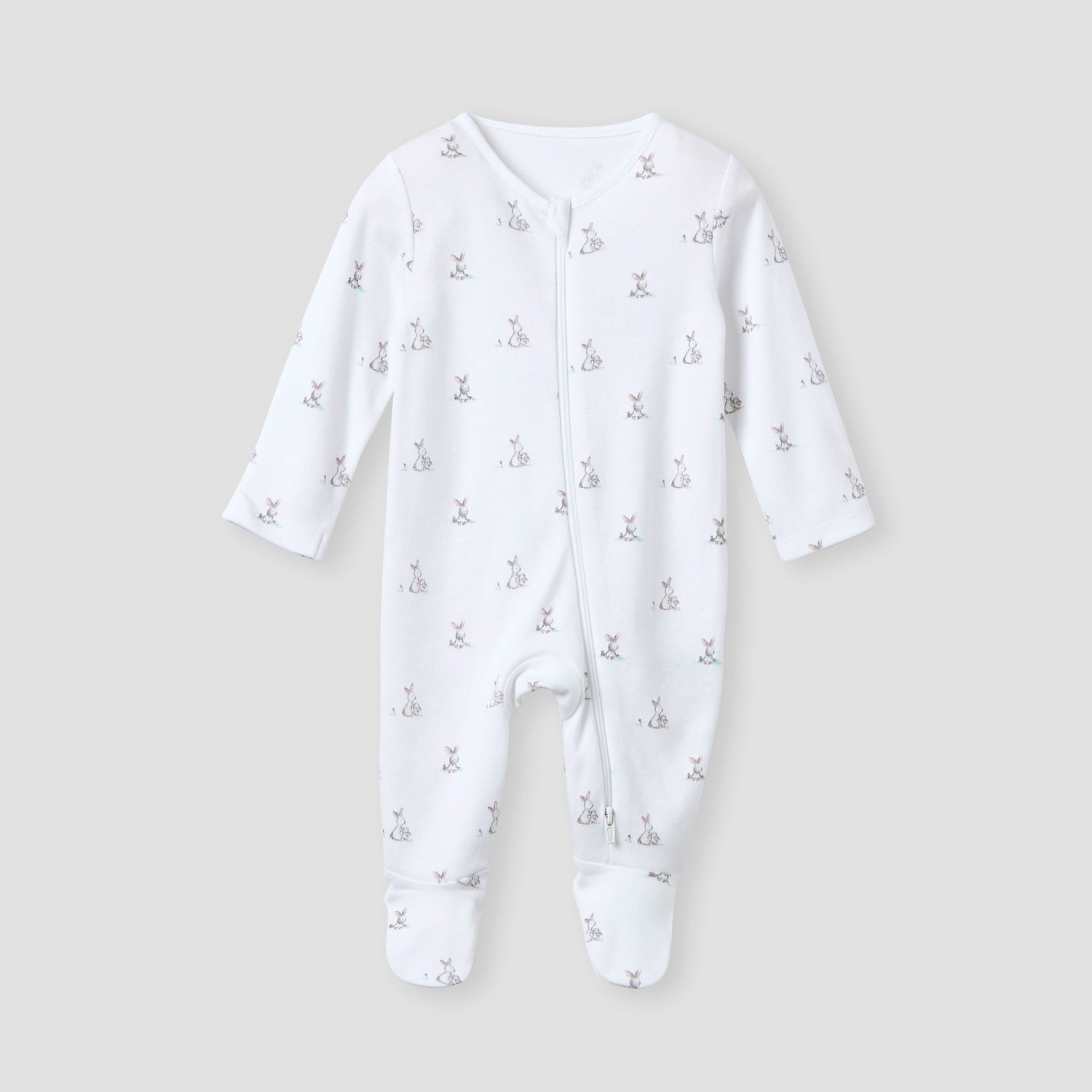 Juniors Printed Sleepsuit with Long Sleeves and Zip Closure - Set of 3