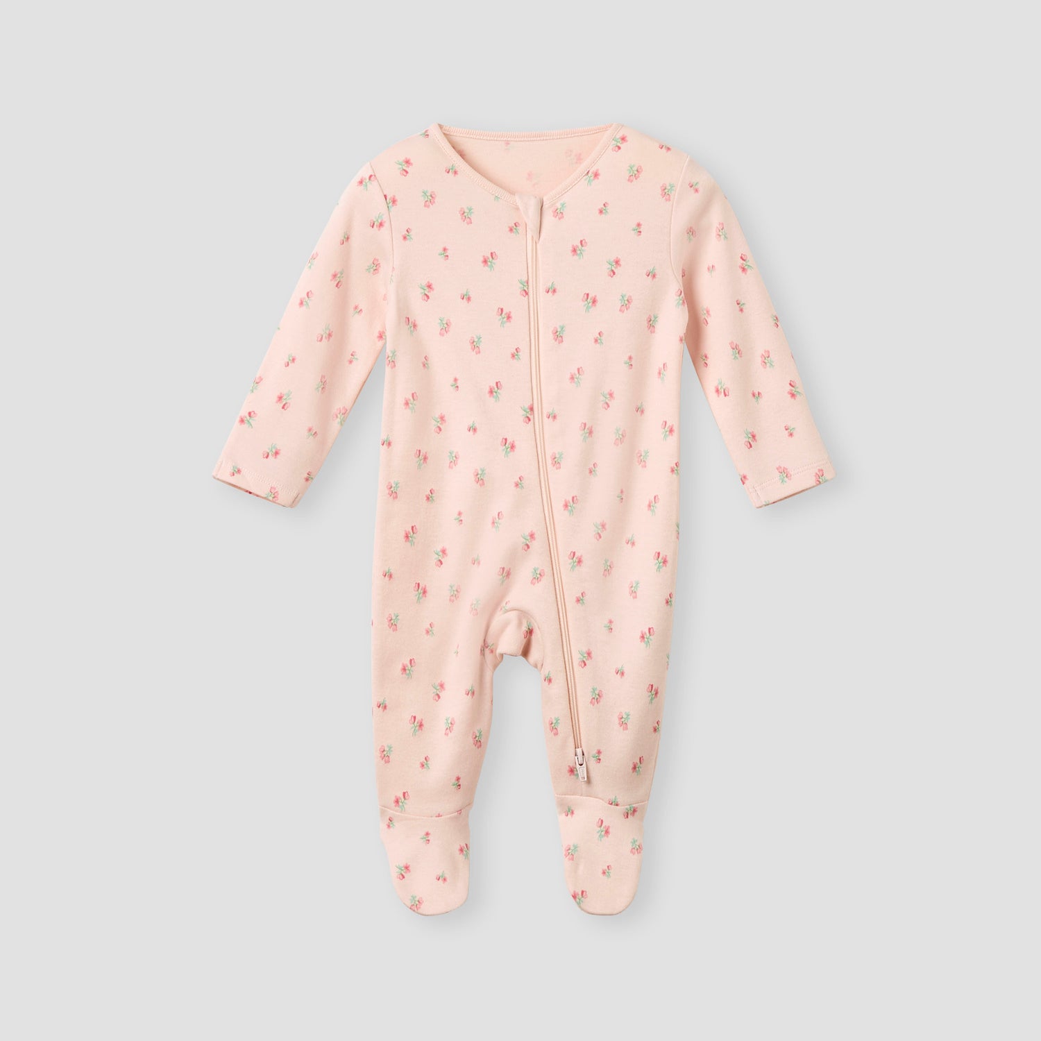 Juniors Printed Sleepsuit with Long Sleeves and Zip Closure - Set of 3