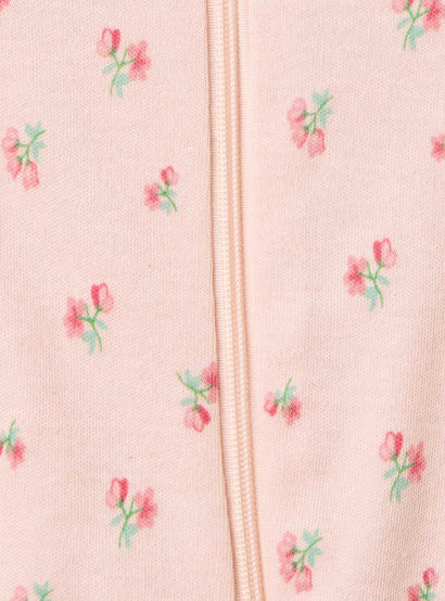 Juniors Printed Sleepsuit with Long Sleeves and Zip Closure - Set of 3-baby-girls-clothing-nightwear-sleepsuits-image-5