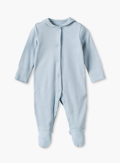 Pack of 3 Juniors Cotton Crew Neck Long Sleeves Sleepsuit Set with Nautical Print-baby-boys-clothing-nightwear-sleepsuits-image-3
