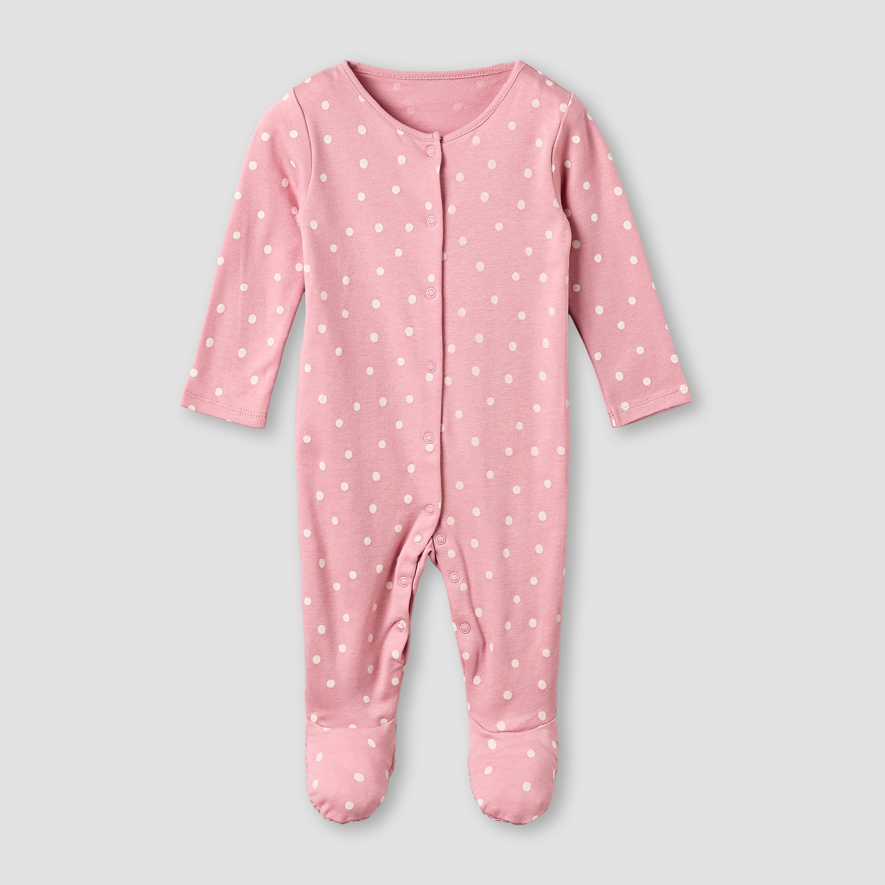 Pack of 3 Juniors Cotton Round Neck Long Sleeves Sleepsuit with Bunny Print