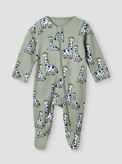 Juniors Animal Print Sleepsuit with Long Sleeves and Zip Closure - Set of 3-baby-boys-clothing-nightwear-sleepsuits-image-3