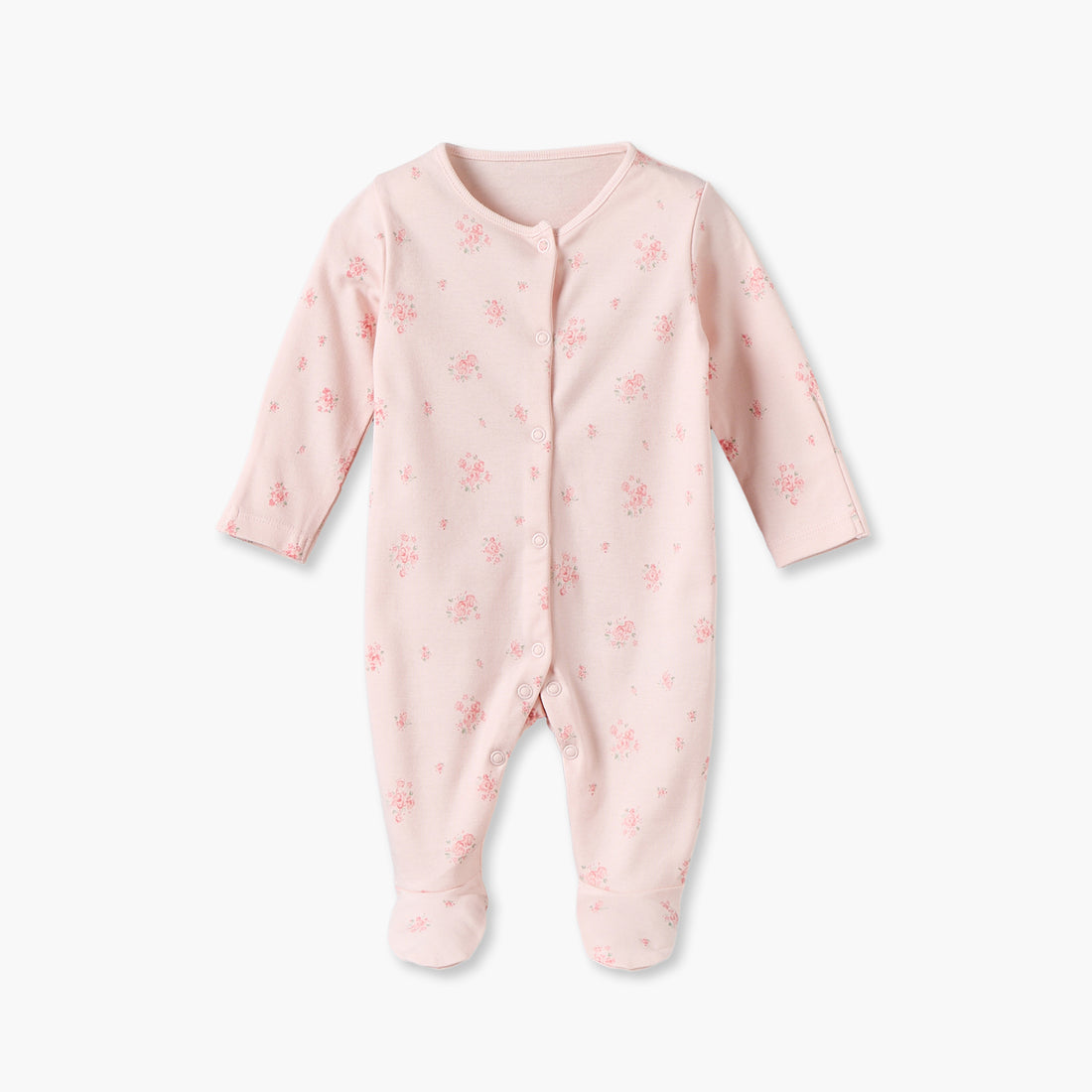 Pack of 3 Juniors Cotton Round Neck Long Sleeves Sleepsuit with Floral Print