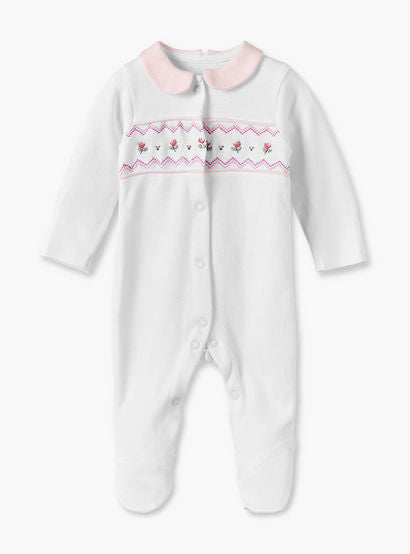 Pack of 3 Juniors Cotton Round Neck Long Sleeves Sleepsuit with Floral Print-baby-girls-clothing-nightwear-sleepsuits-image-4