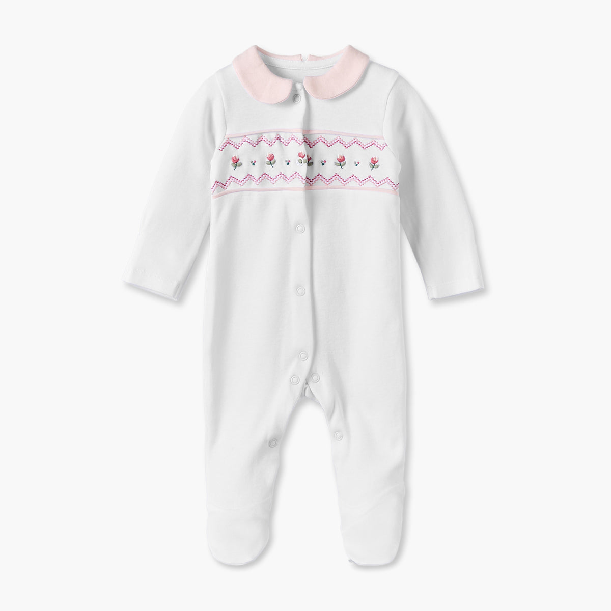 Pack of 3 Juniors Cotton Round Neck Long Sleeves Sleepsuit with Floral Print