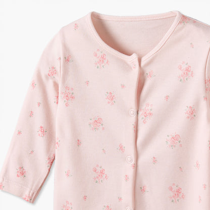 Pack of 3 Juniors Cotton Round Neck Long Sleeves Sleepsuit with Floral Print