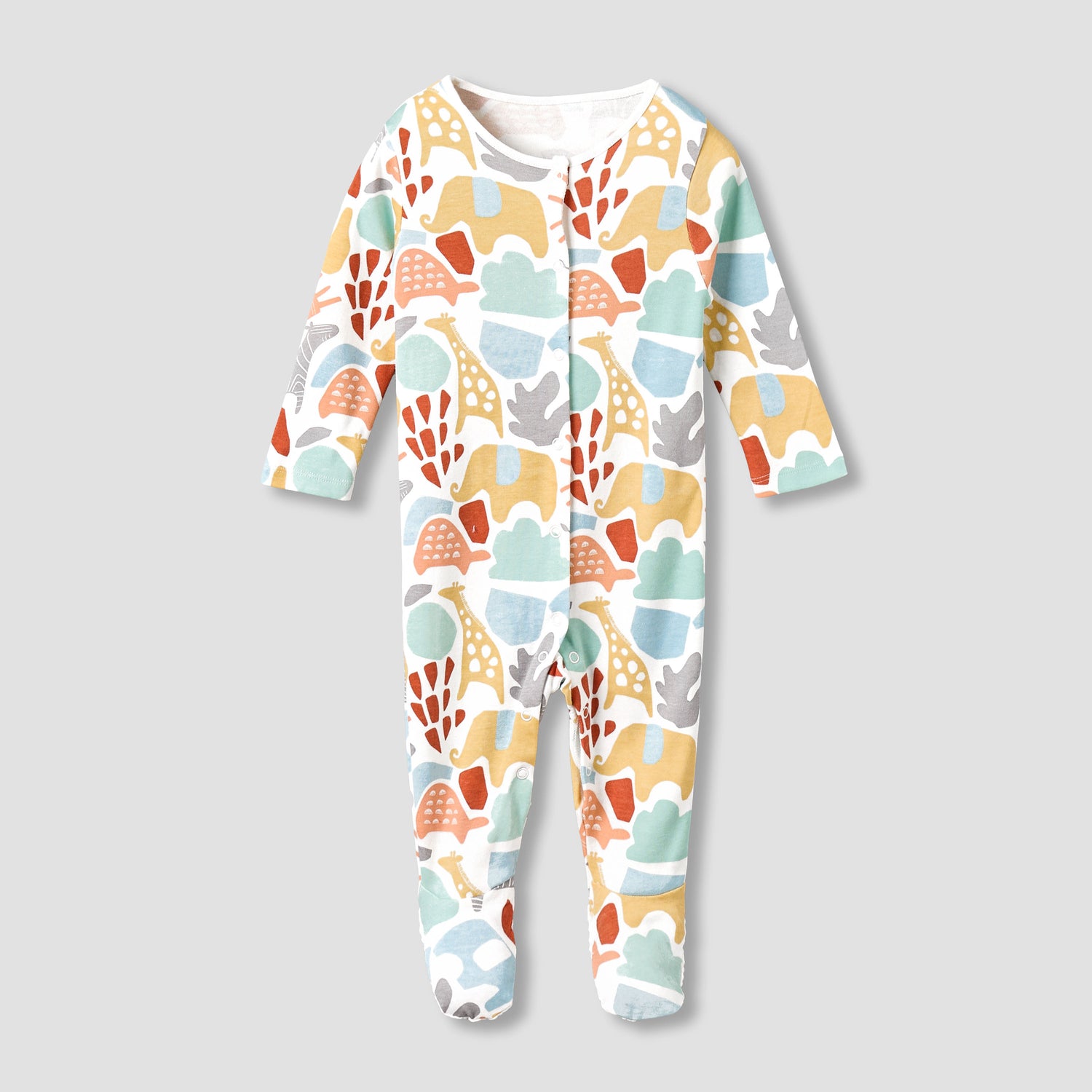 Pack of 3 Juniors Cotton Round Neck Long Sleeves Sleepsuit with Fun Print