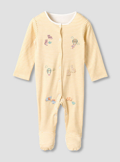 Pack of 3 Juniors Cotton Round Neck Long Sleeves Sleepsuit with Fun Print-promo_babyshop_Buy2for115_UAE130126-image-5