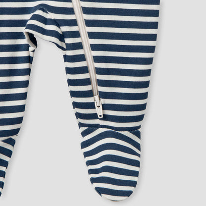Juniors Printed Sleepsuit with Long Sleeves and Zip Closure - Set of 3