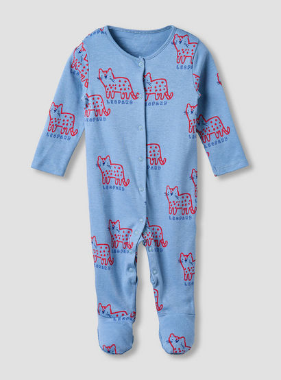 Pack of 3 Juniors Cotton Round Neck Long Sleeves Sleepsuit with Animal Print-promo_babyshop_Buy2for115_UAE130126-image-4