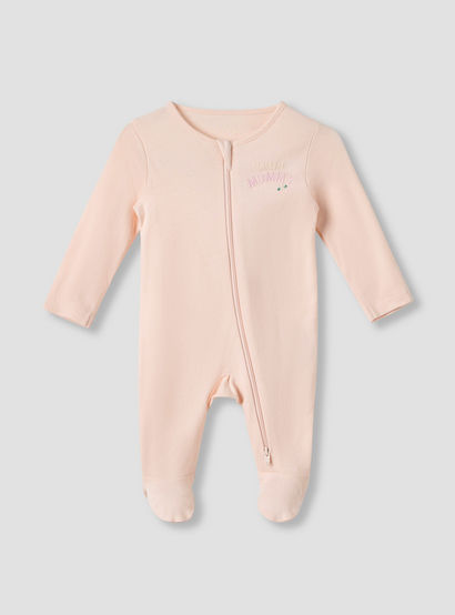 Juniors Round Neck Sleepsuit with Closed Feet - Cotton - Long Sleeves - Set of 3-baby-girls-clothing-nightwear-sleepsuits-image-2