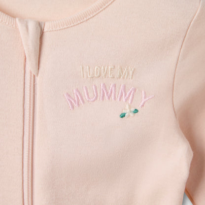 Juniors Round Neck Sleepsuit with Closed Feet - Cotton - Long Sleeves - Set of 3
