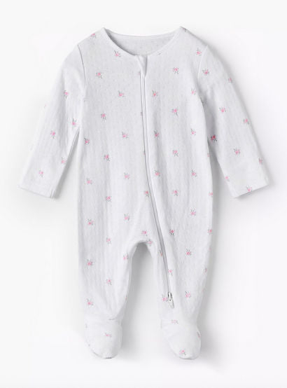 Pack of 3 Juniors Cotton Round Neck Long Sleeve Sleepsuit with Zip Closure-baby-girls-clothing-nightwear-sleepsuits-image-4