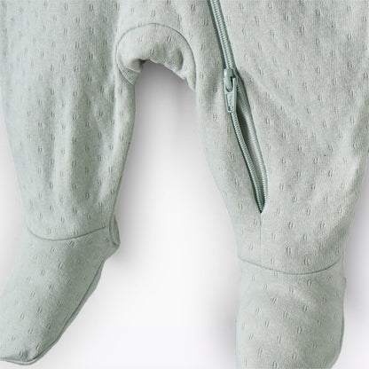 Pack of 3 Juniors Cotton Round Neck Long Sleeve Sleepsuit with Zip Closure