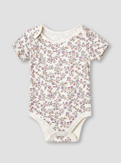 Juniors Assorted Bodysuit with Short Sleeves and Button Closure - Set of 3-baby-girls-clothing-bodysuits-image-2