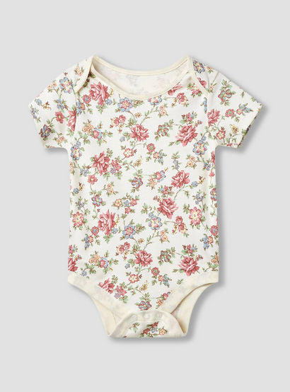 Juniors Assorted Bodysuit with Short Sleeves and Button Closure - Set of 3-baby-girls-clothing-bodysuits-image-4