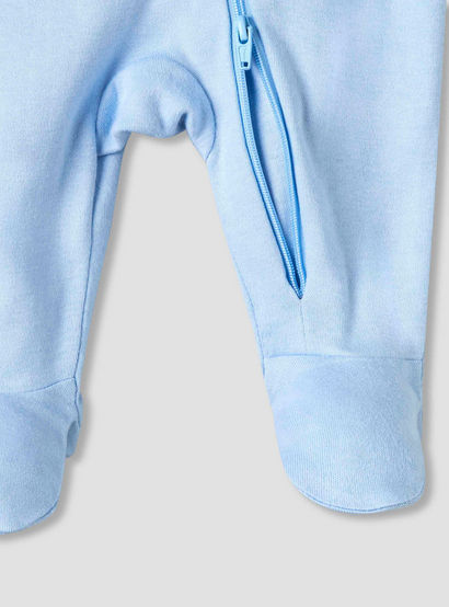 Pack of 3 Juniors Organic Cotton Crew Neck Long Sleeves Sleepsuit with Floral Print-baby-girls-clothing-nightwear-sleepsuits-image-6