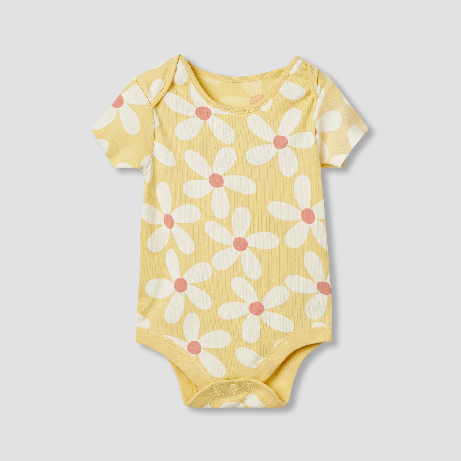 Juniors Assorted Bodysuit with Short Sleeves and Button Closure - Set of 3