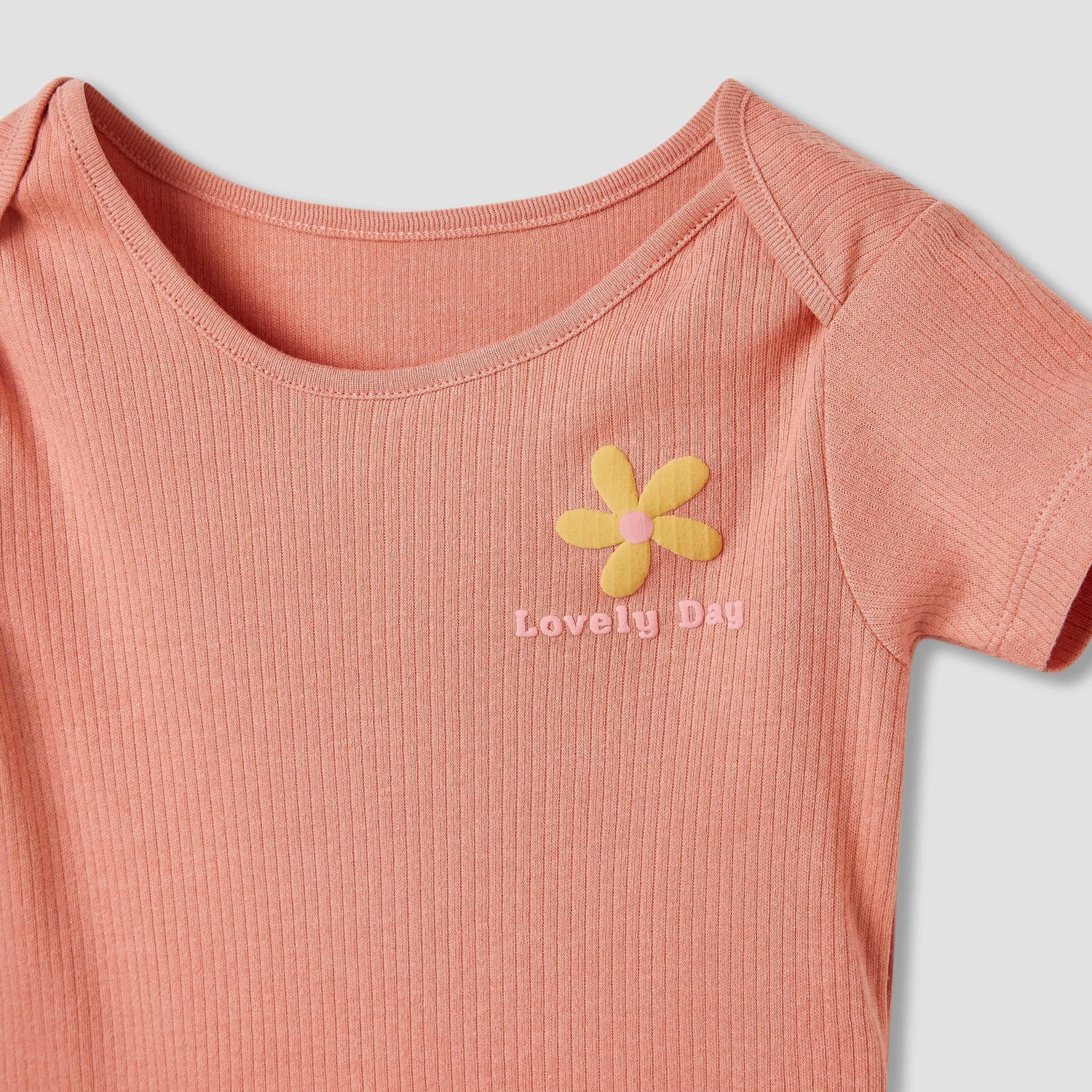 Juniors Assorted Bodysuit with Short Sleeves and Button Closure - Set of 3