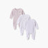 Pack of 3 Juniors Cotton Crew Neck Long Sleeves Sleepsuit with Fairy Print - Multicolour / 12-18 mths