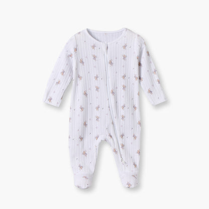 Pack of 3 Juniors Cotton Crew Neck Long Sleeves Sleepsuit with Fairy Print