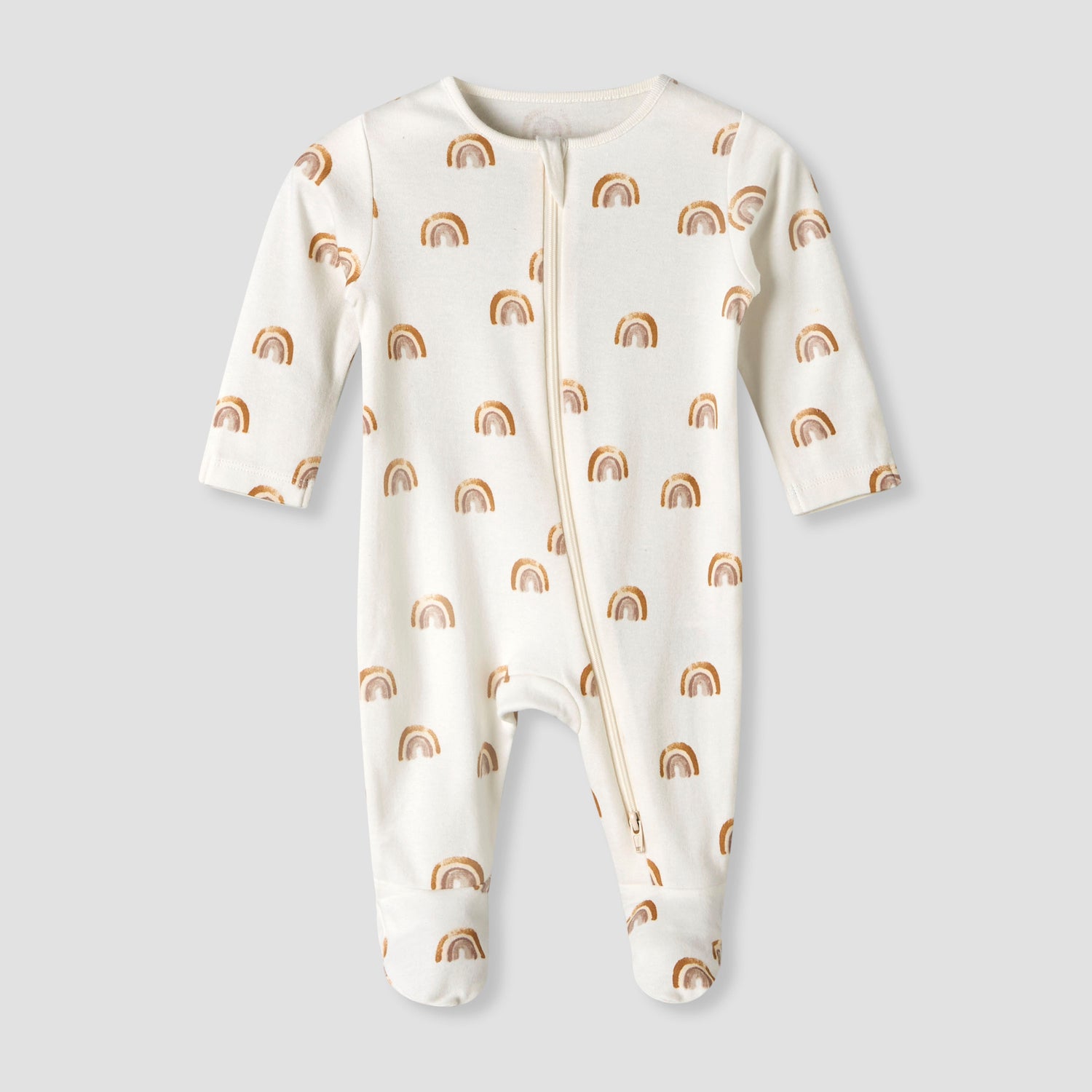 Pack of 3 Juniors Organic Cotton Round Neck Long Sleeves Sleepsuit with Print