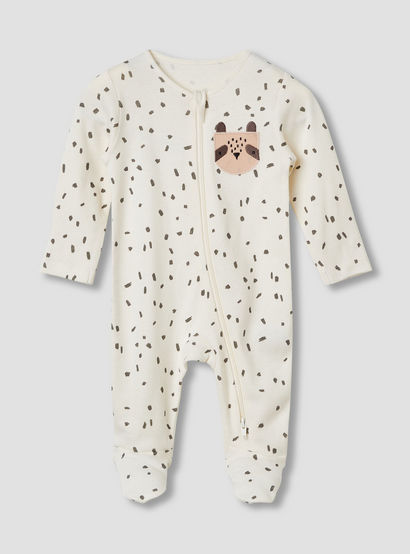 Juniors Cotton Round Neck Long Sleeves Sleepsuit with Safari Print, Set of 3-baby-boys-clothing-nightwear-sleepsuits-image-4