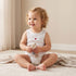 Pack of 6 Juniors Cotton Crew Neck Sleeveless Bodysuit with Assorted Print
