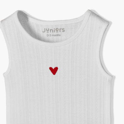 Pack of 6 Juniors Cotton Crew Neck Sleeveless Bodysuit with Assorted Print