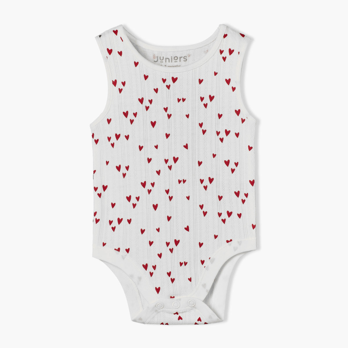 Pack of 6 Juniors Cotton Crew Neck Sleeveless Bodysuit with Assorted Print