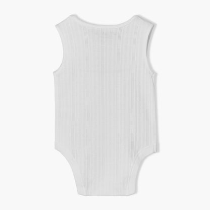 Pack of 6 Juniors Cotton Crew Neck Sleeveless Bodysuit with Assorted Print