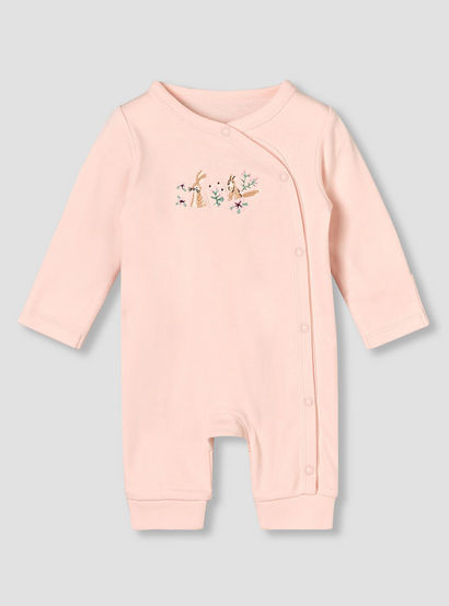 Pack of 3 Juniors Round Neck Long Sleeves Sleepsuit with Button Closure-baby-girls-clothing-nightwear-sleepsuits-image-4