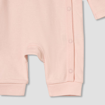 Pack of 3 Juniors Round Neck Long Sleeves Sleepsuit with Button Closure